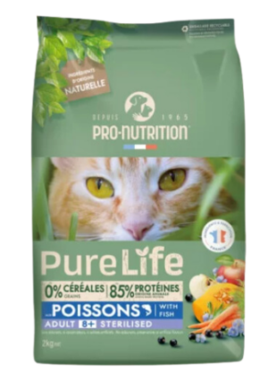 Croquettes Pure Life Chat Stérilisé 8+